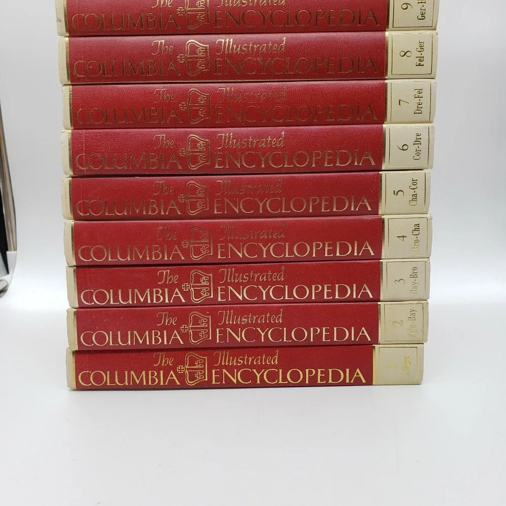 The Illustrated Columbia Encyclopedia Volumes 1-16 W/ Extra 8 1969 Edition Great